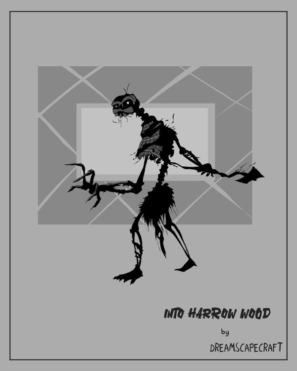 'Spooky Unnamed Skeleman' Character Plate - Into Harrow Wood