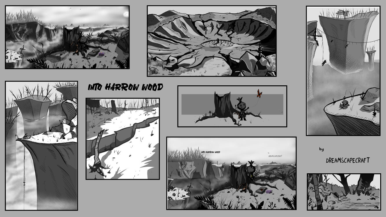 Into Harrow Wood Collage