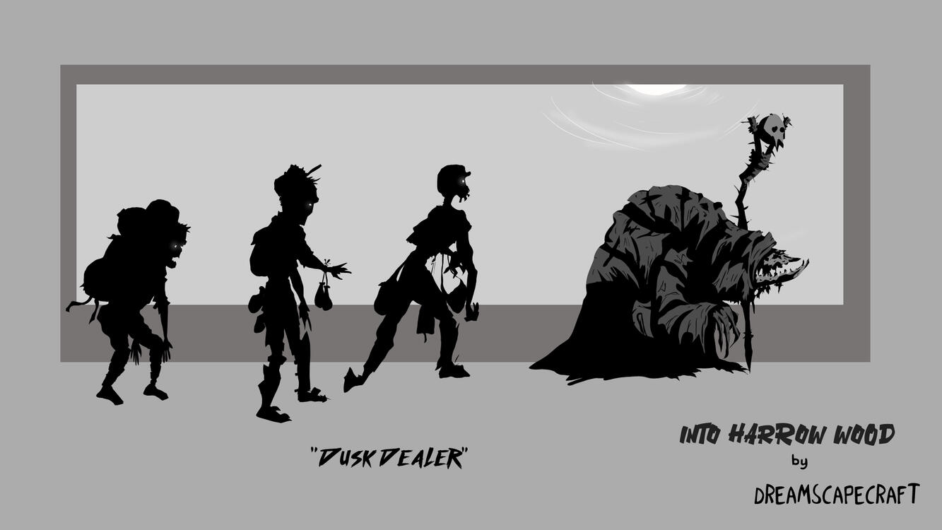 'Dusk Dealer' Character Plate - Into Harrow Wood